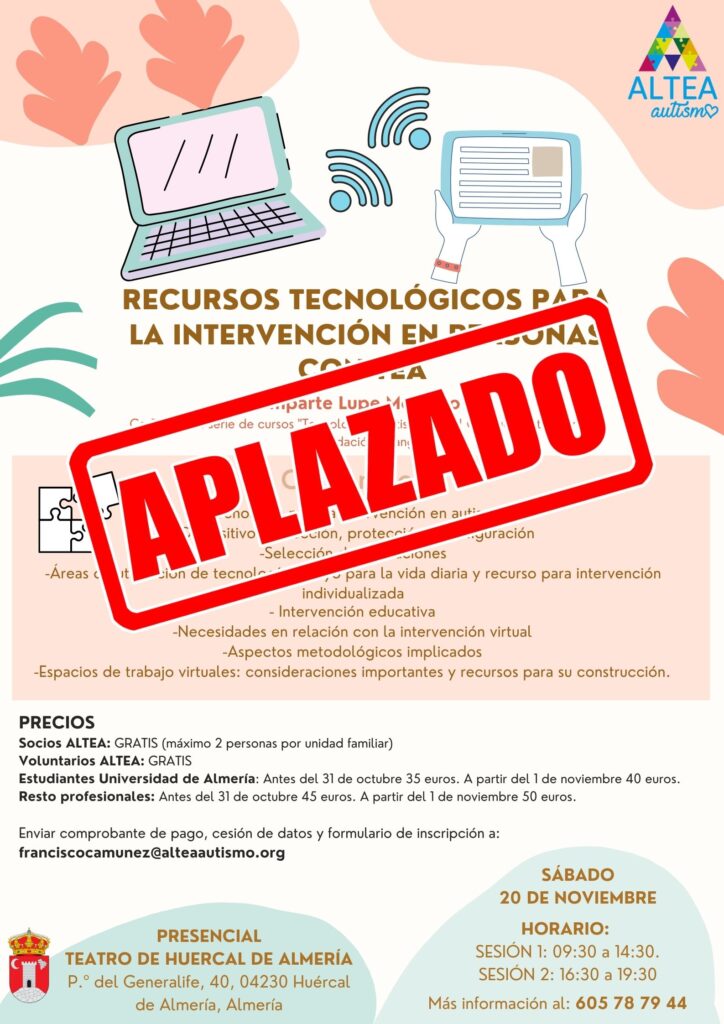 Poster Seguridad Instituto Vuelta al Colegio Colorido Mancha Organico y Hecho a Mano Aula Salud 2 - Curso formativo: “Recursos tecnológicos para la intervención en personas con TEA”