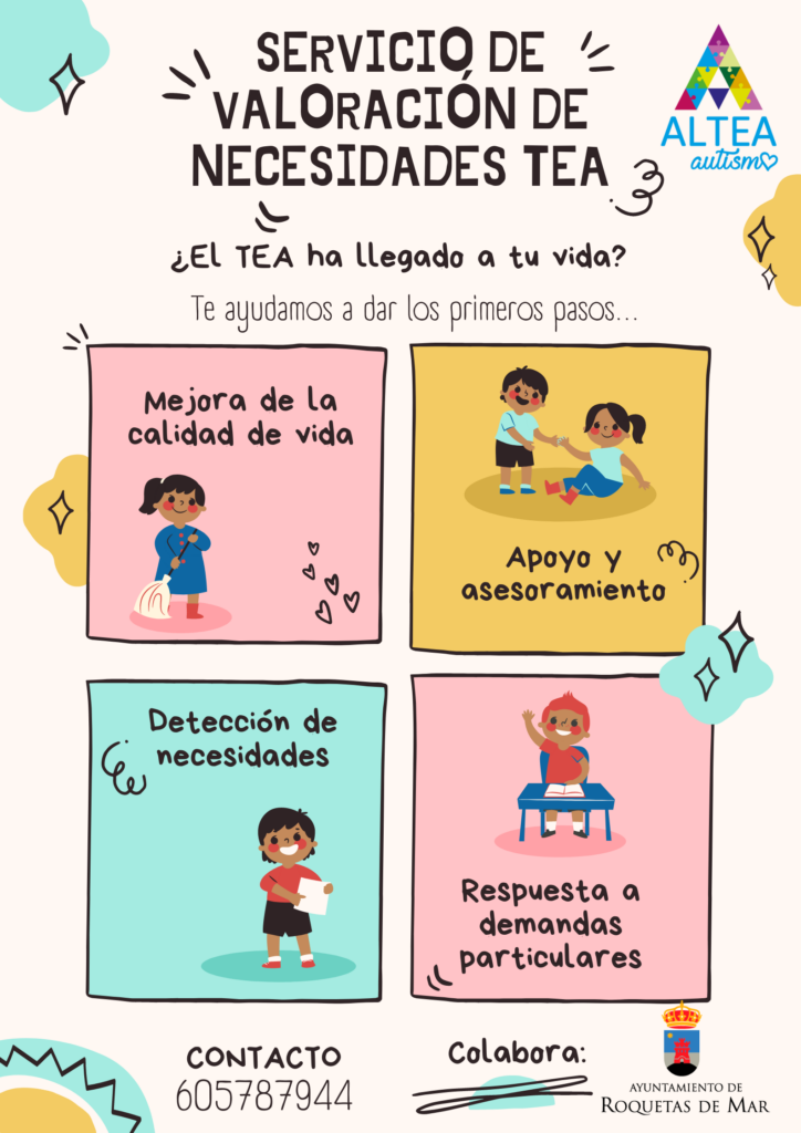 VALORACION DE NECESIDADES 1 - Servicio de valoración de necesidades TEA con el apoyo del Excmo. Ayuntamiento de Roquetas de Mar