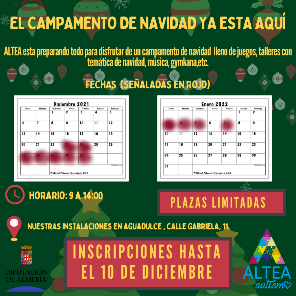 Verde Blanco Vintage Invitacion de Navidad 1 - Campamento de Navidad 2021