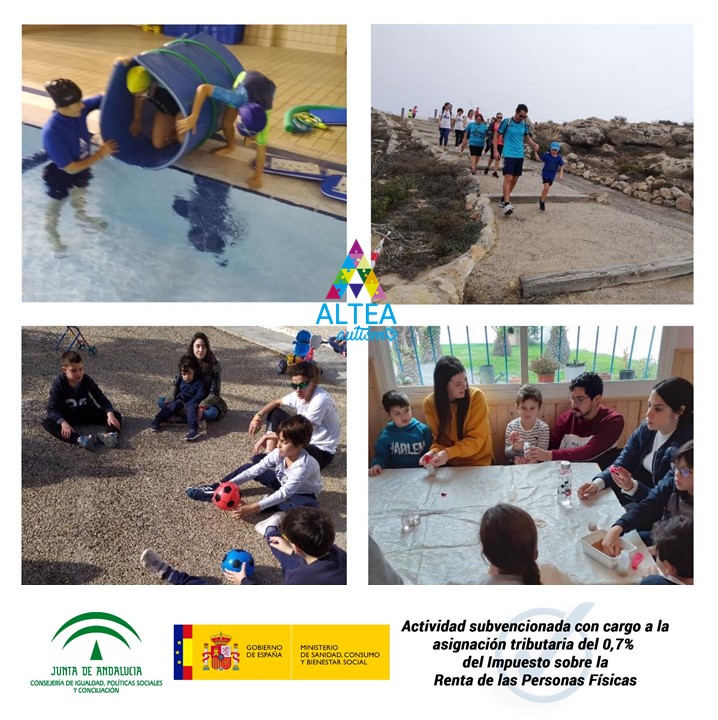collage - Consejería de Igualdad, Políticas Sociales y Conciliación apoya a ALTEA 2020